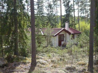 Blick vom Grundstück auf unser verträumtes Haus