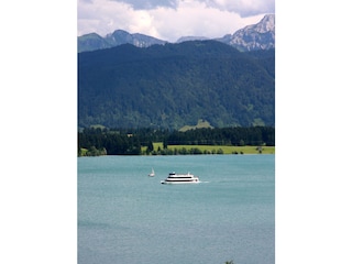 500m bis zur nächsten Anlegestelle am Forggensee