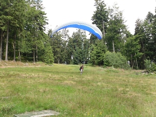 Start Paraglider am Hausstein