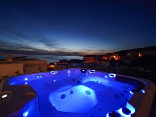 New! Seaview Villa Dolac with heated pool, a Hot tub