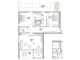 Narzisse apartment - floor plan