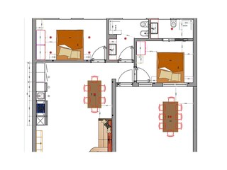Appartamento per vacanze Peschiera del Garda Pianta del piano 40