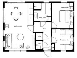 Casa per le vacanze Drijber Pianta del piano 40