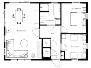 Maison de vacances Drijber Plan d'étage 10