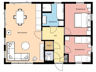 Casa per le vacanze Drijber Pianta del piano 41