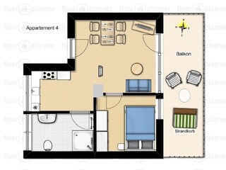 Grundriss Appartement 4
