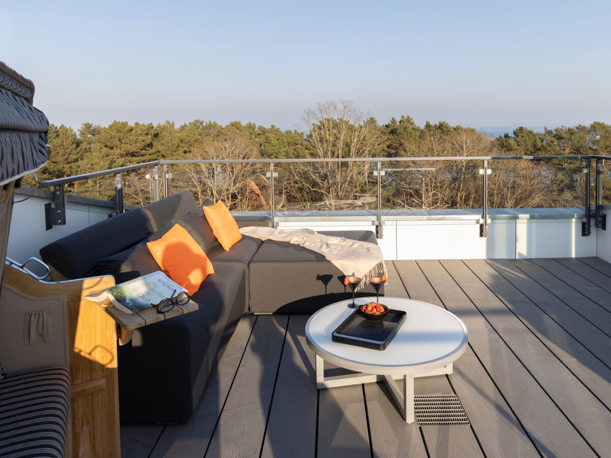 Dachterrasse mit Strandkorb