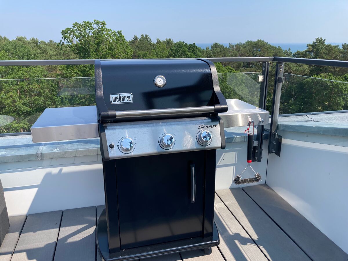 Weber-Gasgrill auf der Dachterrasse