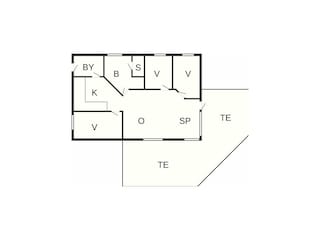 Casa de vacaciones Læsø Plano de planta 3