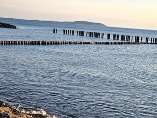 Strand Dranske mit Blick zur Insel Hiddensee