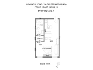 Appartamento per vacanze Udine Pianta del piano 24
