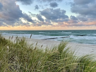 Ostseestrand im Herbst ca. 250 Meter vom Haus entfernt