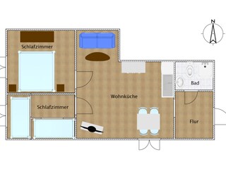 Ferienwohnung Wittendörp Grundriss 37