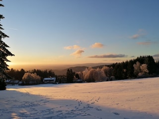 Blick auf die Ferienwohnung NaturZeit