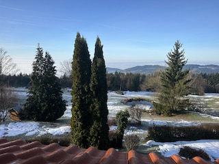 Blick aus einem der Schlafzimmer am Morgen