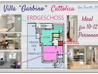 Casa de vacaciones Cattolica Plano de planta 33