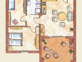 Appartamento per vacanze Pozzolengo Pianta del piano 30