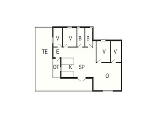 Vakantiehuis Handbjerg Grondplan 45