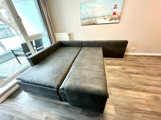 Schlafsofa im Wohnzimmer