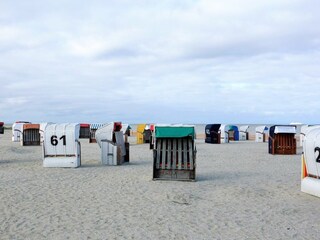 viele Strandkörbe