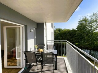 großzügiger Balkon