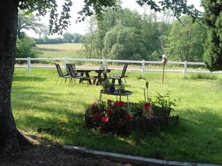 Der Sitzplatz im Garten