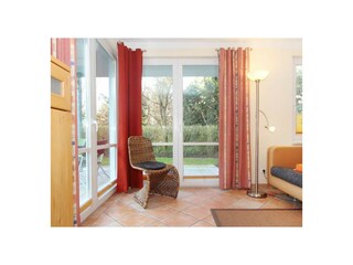 Blick zur Gartenterrasse