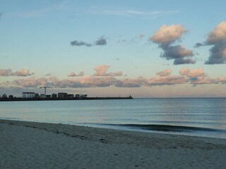 Der Weidefelder Strand mit Blick auf Haus Bollwark