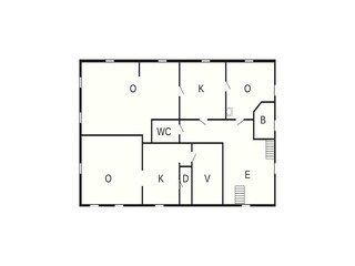 Vakantiehuis Heggenes Grondplan 21