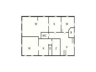 Vakantiehuis Heggenes Grondplan 42