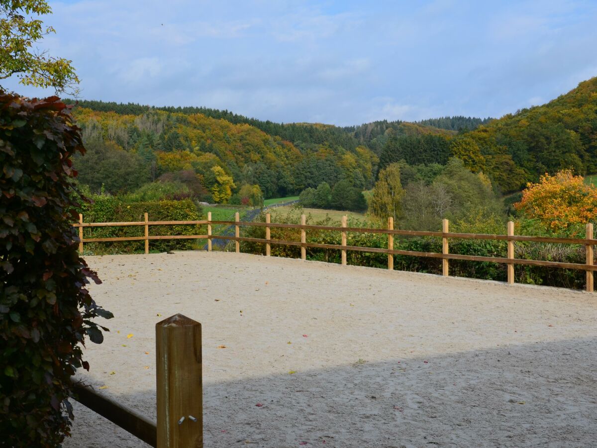 Reitplatz im beginnenden Herbst