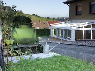 Ferienwohnung Gisela - Blick auf den Wintergarten