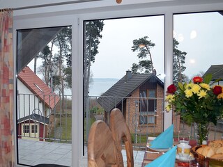 Obergeschoss-Wohnung mit Blick auf die Müritz.