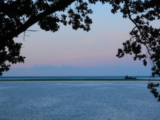 Blick vom Strandhaus auf den großen Schwerin.