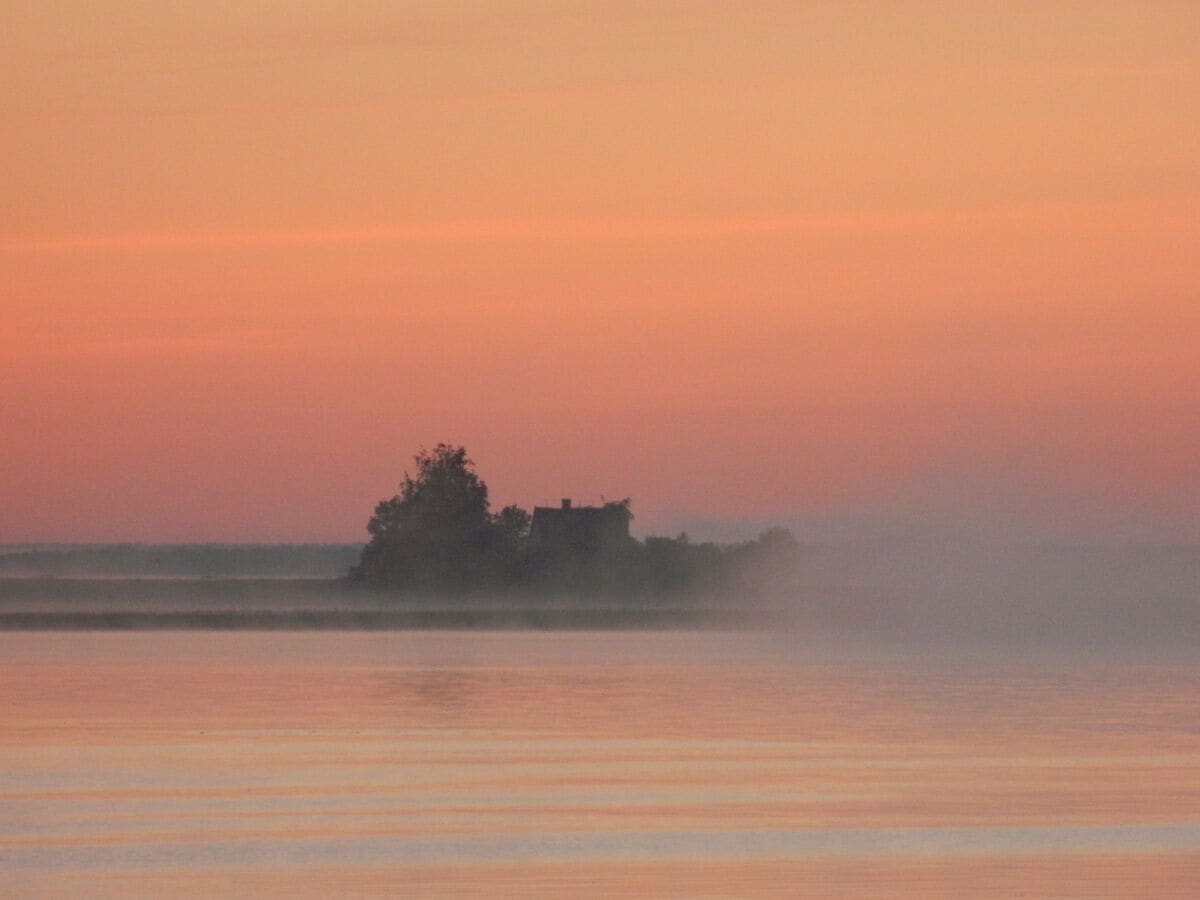 Blick vom Strandhaus auf den großen Schwerin /Halbinsel