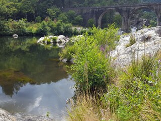 Baden im Flüsschen