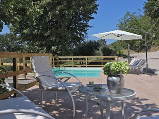 Casa Claudia – Sitzbereich am Pool