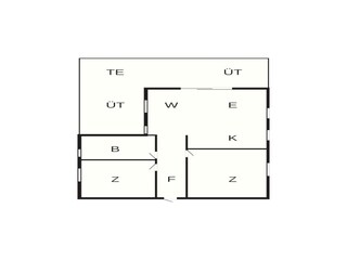 Vakantiehuis Skiveren Grondplan 44