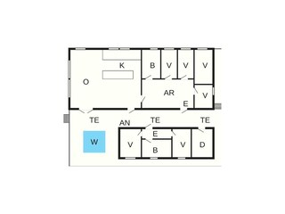 Casa per le vacanze Vejlby Pianta del piano 41