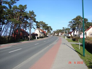 die Hauptstraße in Glowe