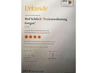 DTV-Zertifikat FeWo Gregor bis 2025