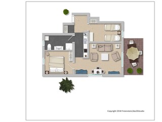 Ferienwohnung Wyk auf Föhr Ausstattung 2