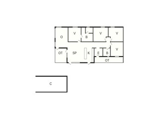 Vakantiehuis Handbjerg Grondplan 8