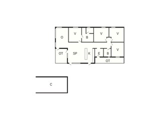 Vakantiehuis Handbjerg Grondplan 8