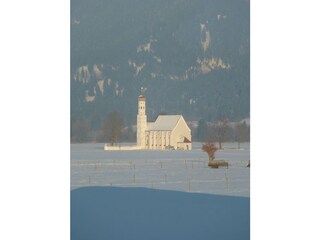 Colomanskirche in Sichtweite