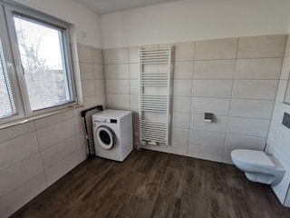 Waschmaschine im Bad