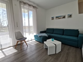 Zweites Schlafzimmer mit Schlafcouch