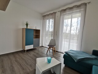 Zweites Schlafzimmer mit Schlafcouch