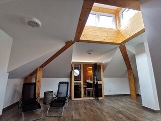 Gemeinschaftssauna im Dachgeschoss