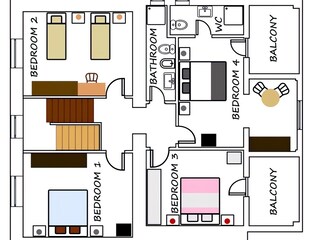 Floor plan of the 1st floor